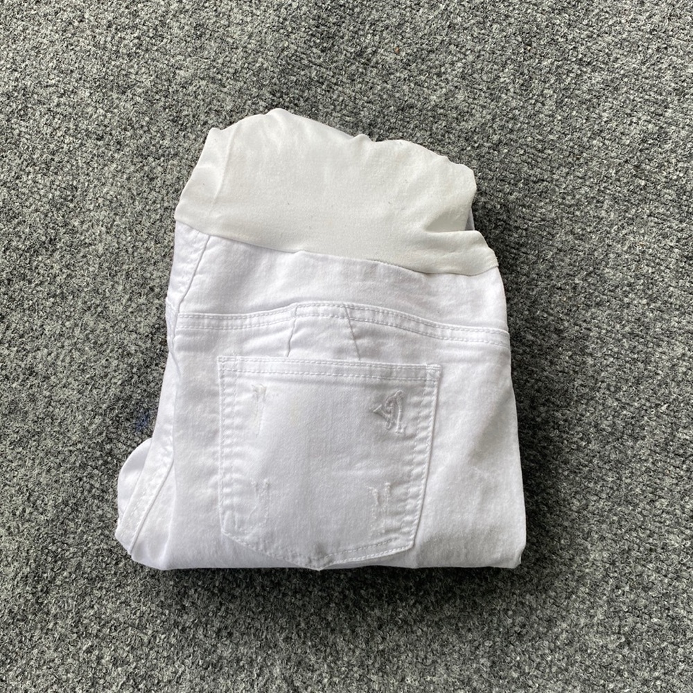 White Maternity Jean